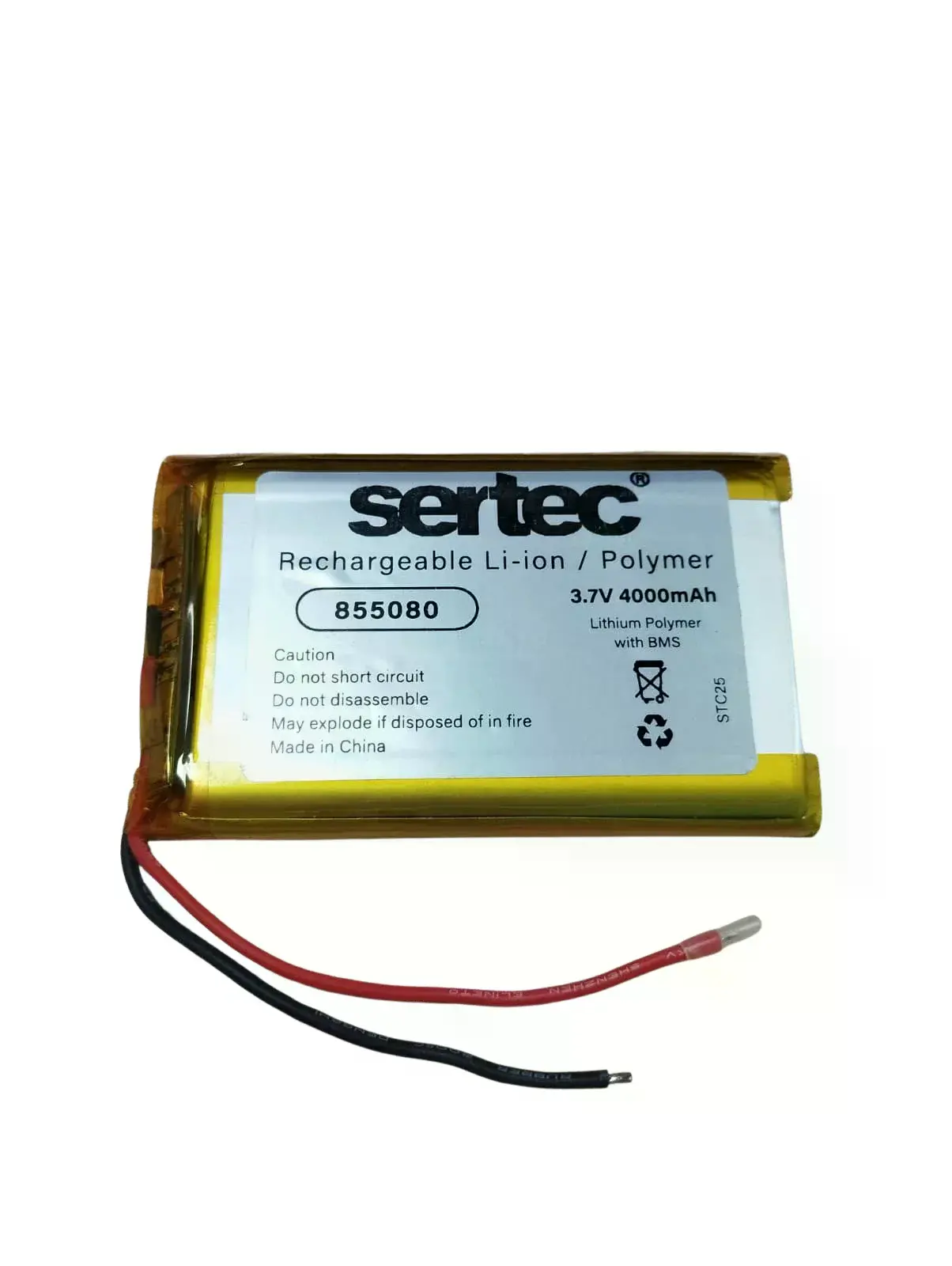 855080 3.7v 4000mah Li-polymer Pil (devreli/1.5a)