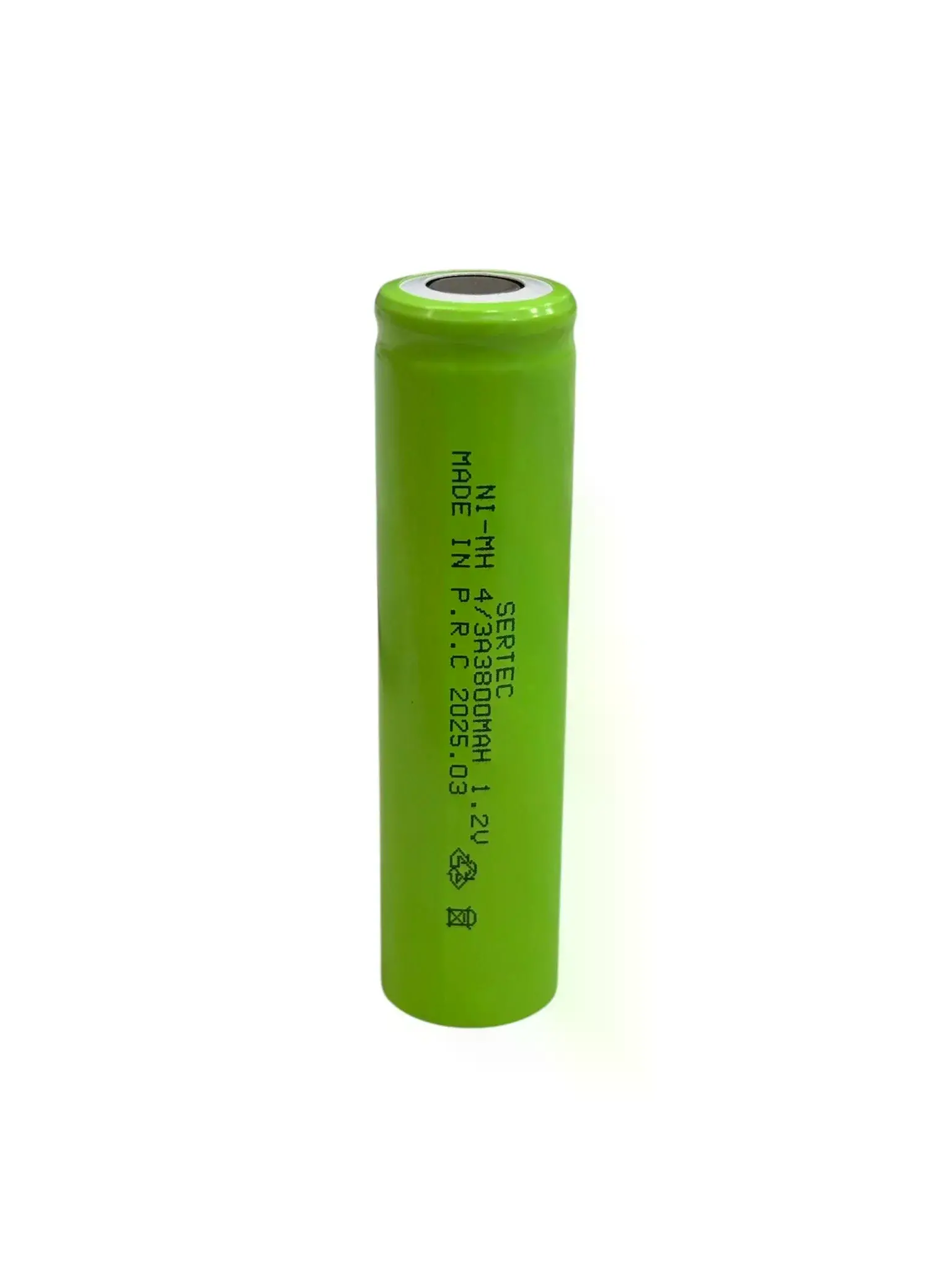 - 1.2v 3800 Mah - 4/3a - Ni-mh Şarjlı Pil - (başsız / Flat Head)