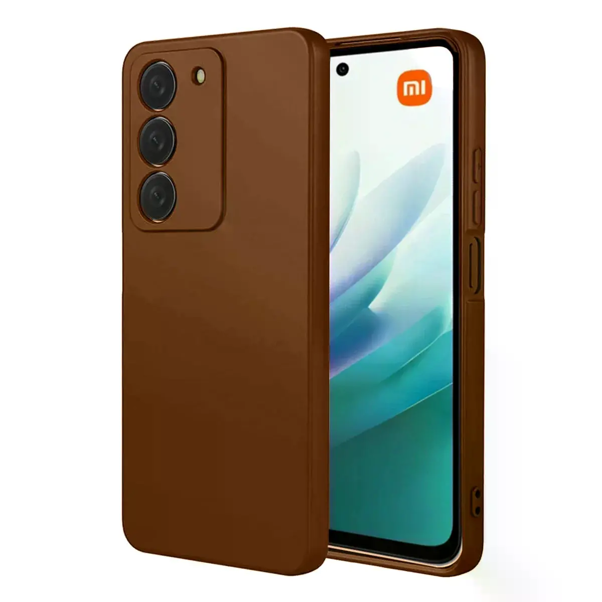 Xiaomi Redmi 15 4g First Silikon - Kahverengi