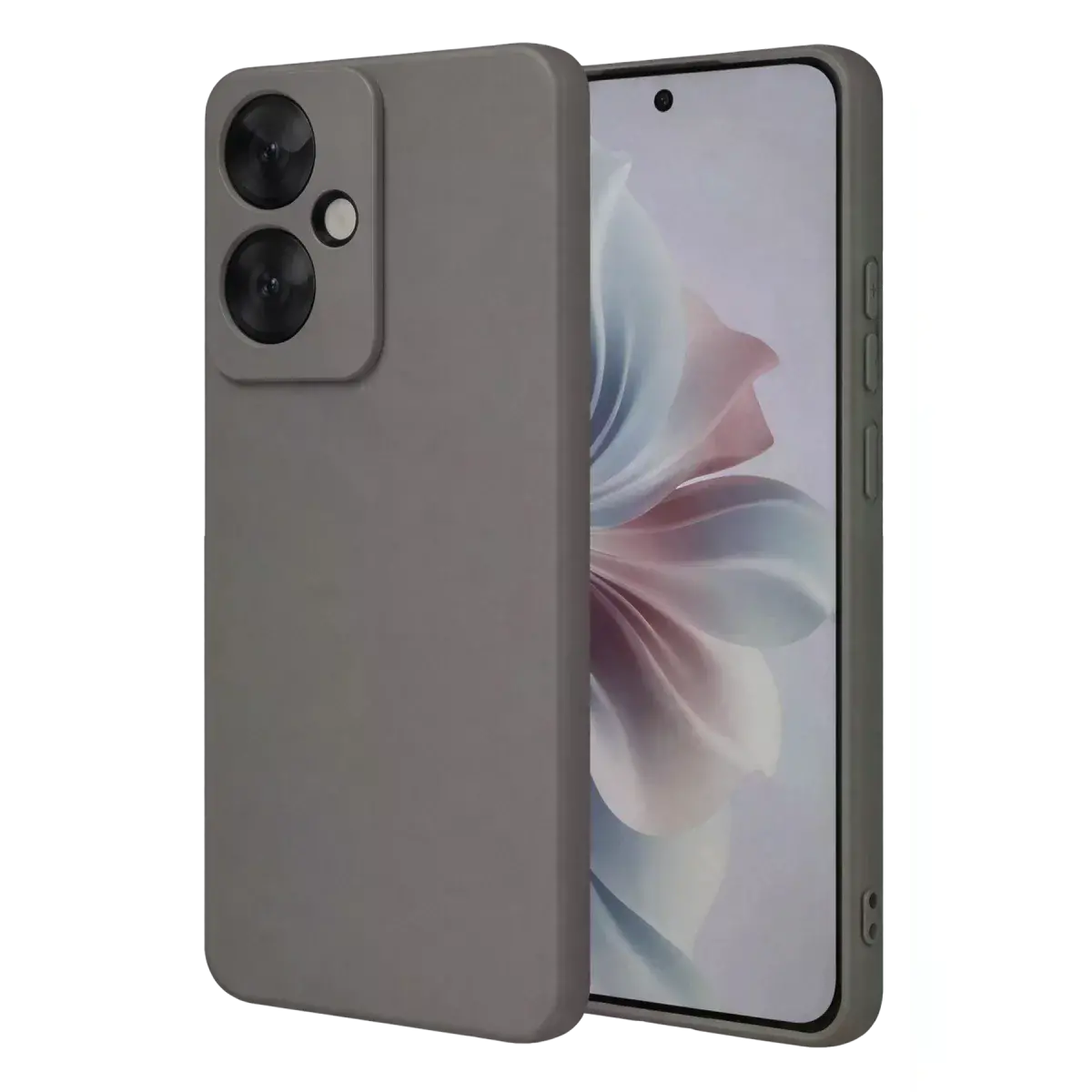 Oppo Reno 11f Kılıf First Silikon - Gri