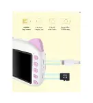 X900 Dijital Çocuk Fotoğraf Makinesi Selfie Kamera 3.5 İnç Dijital Çocuk Kamerası 1080p (Mavi)-6