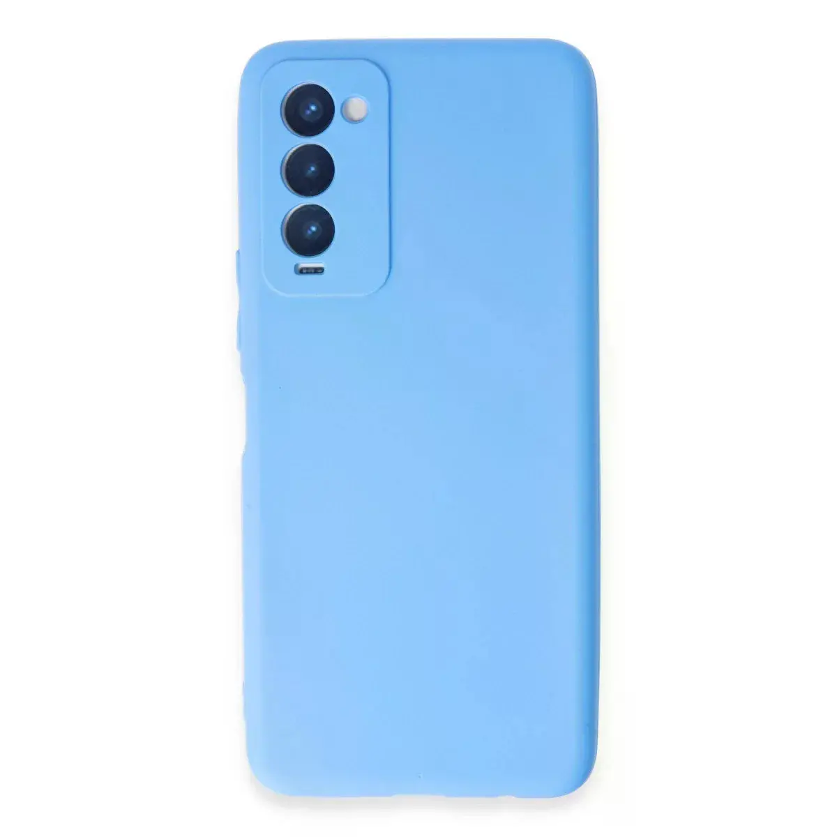 Tecno Camon 18 Kılıf First Silikon - Mavi