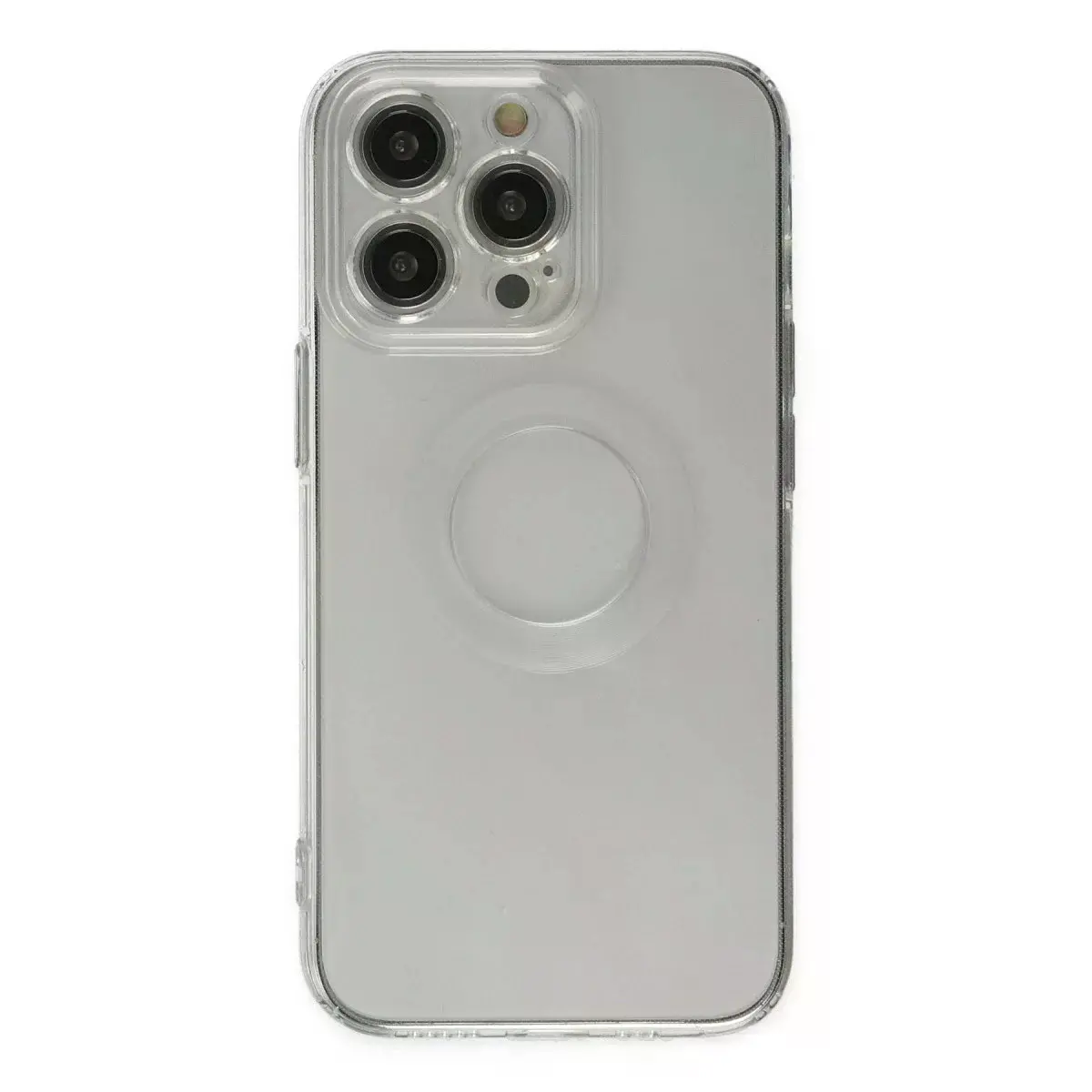 İphone 13 Pro Kılıf Santa Lens Silikon - Şeffaf