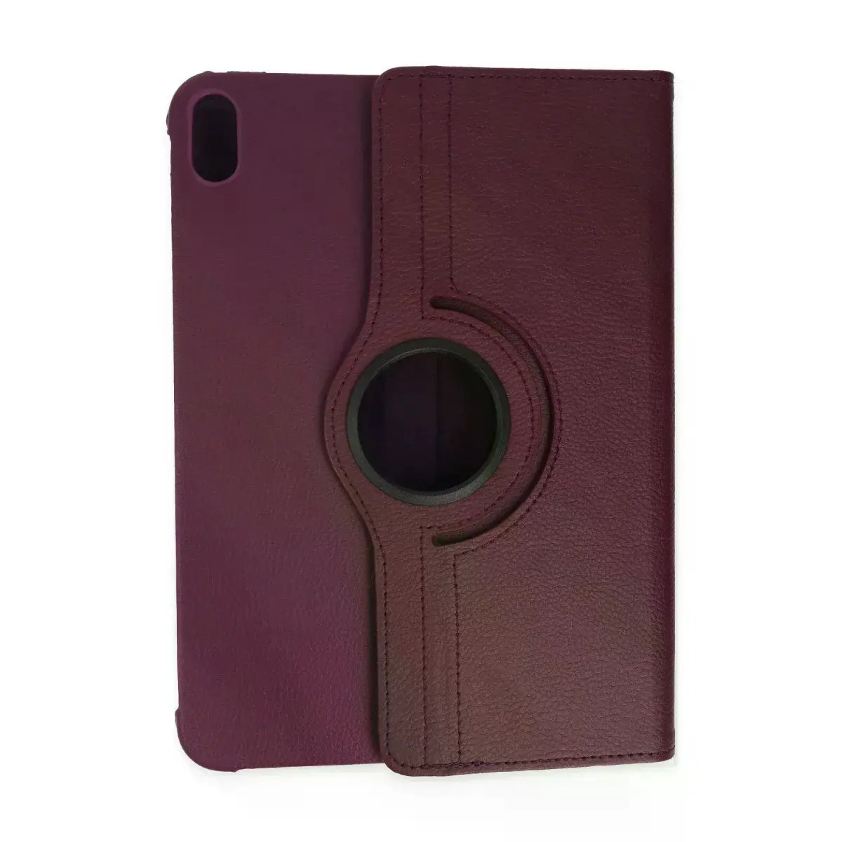 İpad 2022 10.9 (10.nesil) Kılıf 360 Tablet Deri Kılıf - Mürdüm