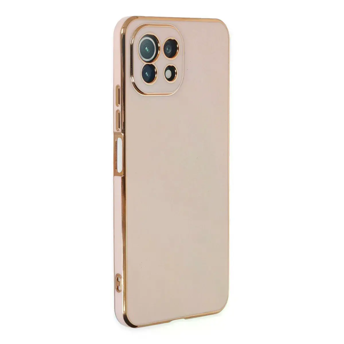 Xiaomi Mi 11 Lite Kılıf Volet Silikon - Pembe
