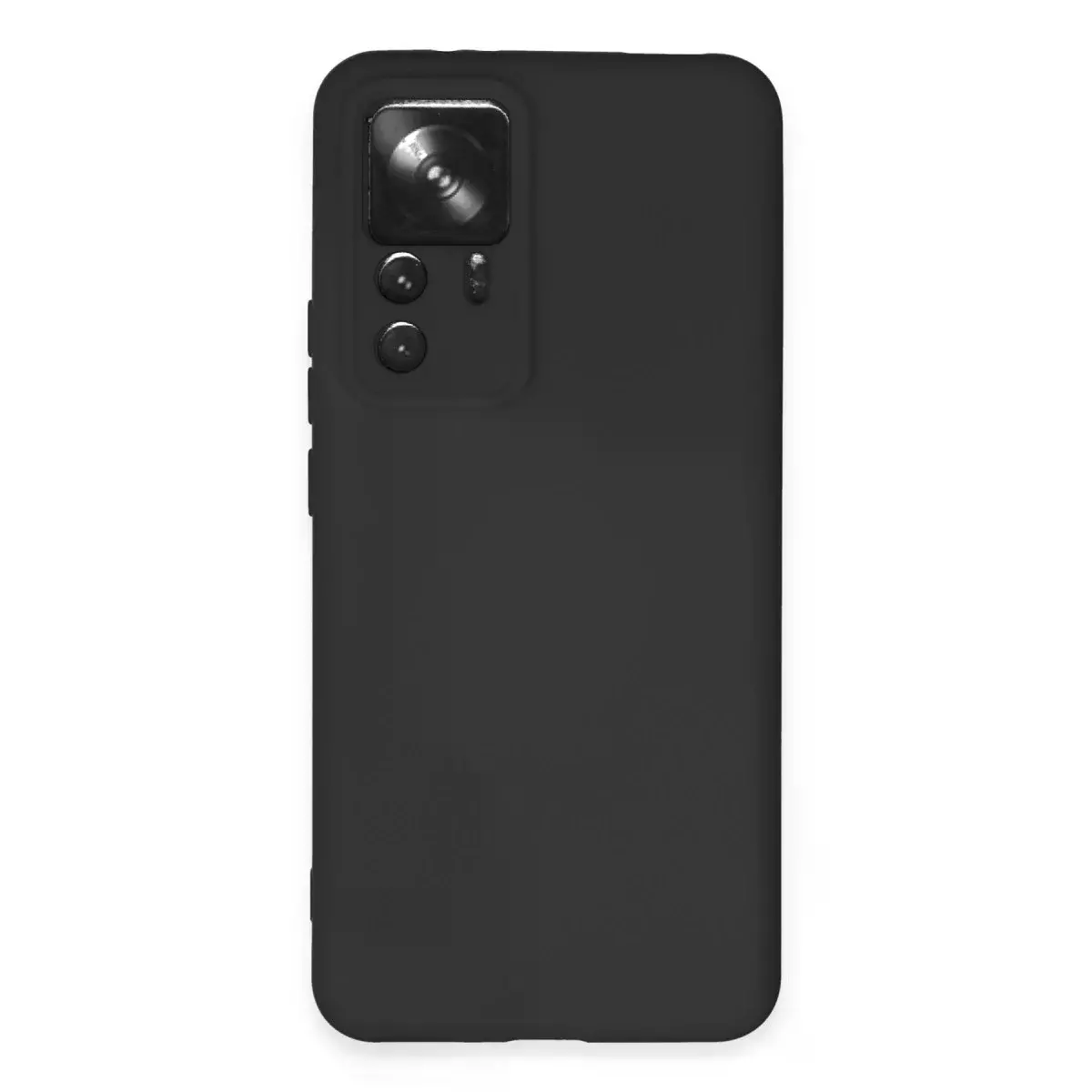 Xiaomi Mi 12t Pro Kılıf Nano İçi Kadife Silikon - Siyah