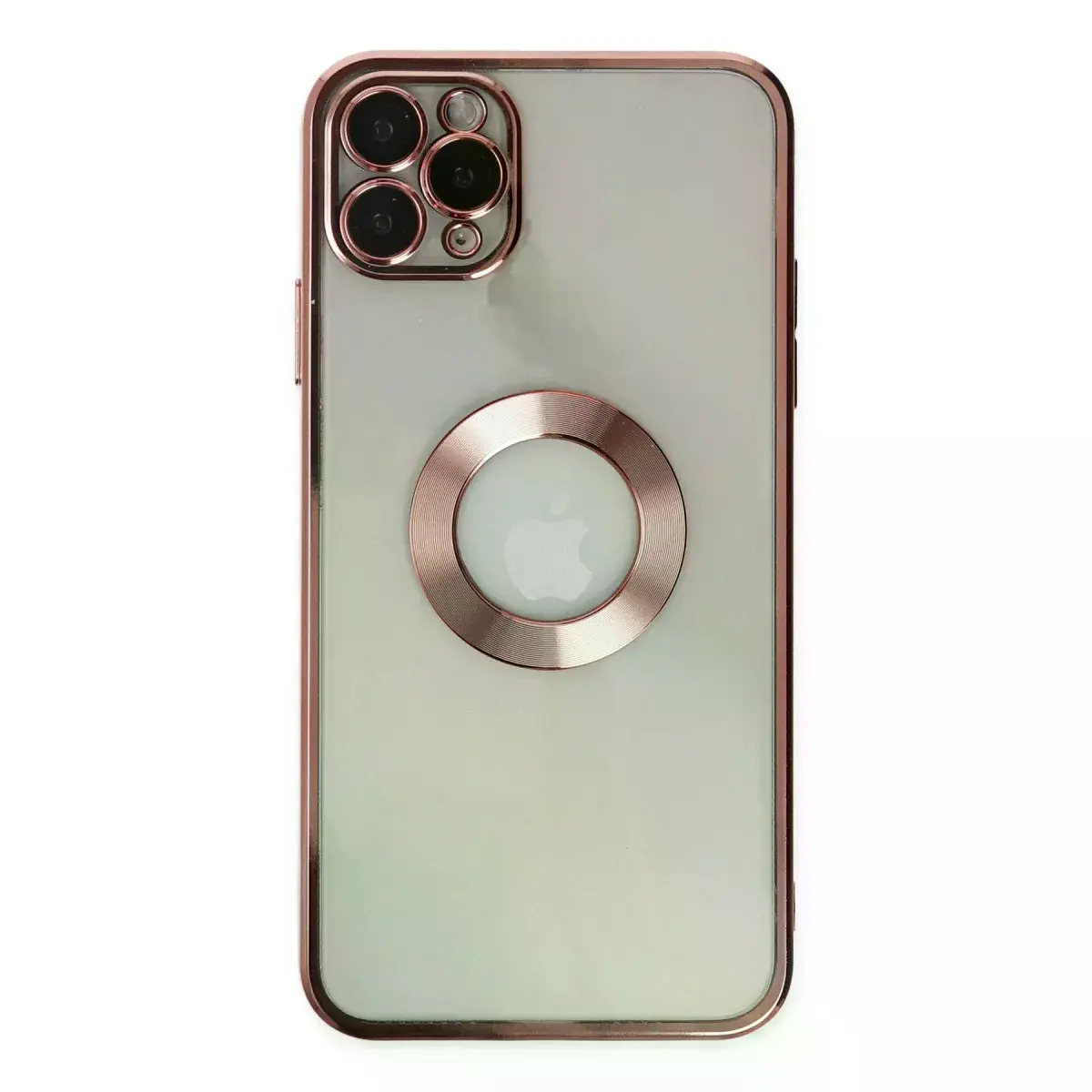İphone 11 Pro Kılıf Slot Silikon - Rose Gold