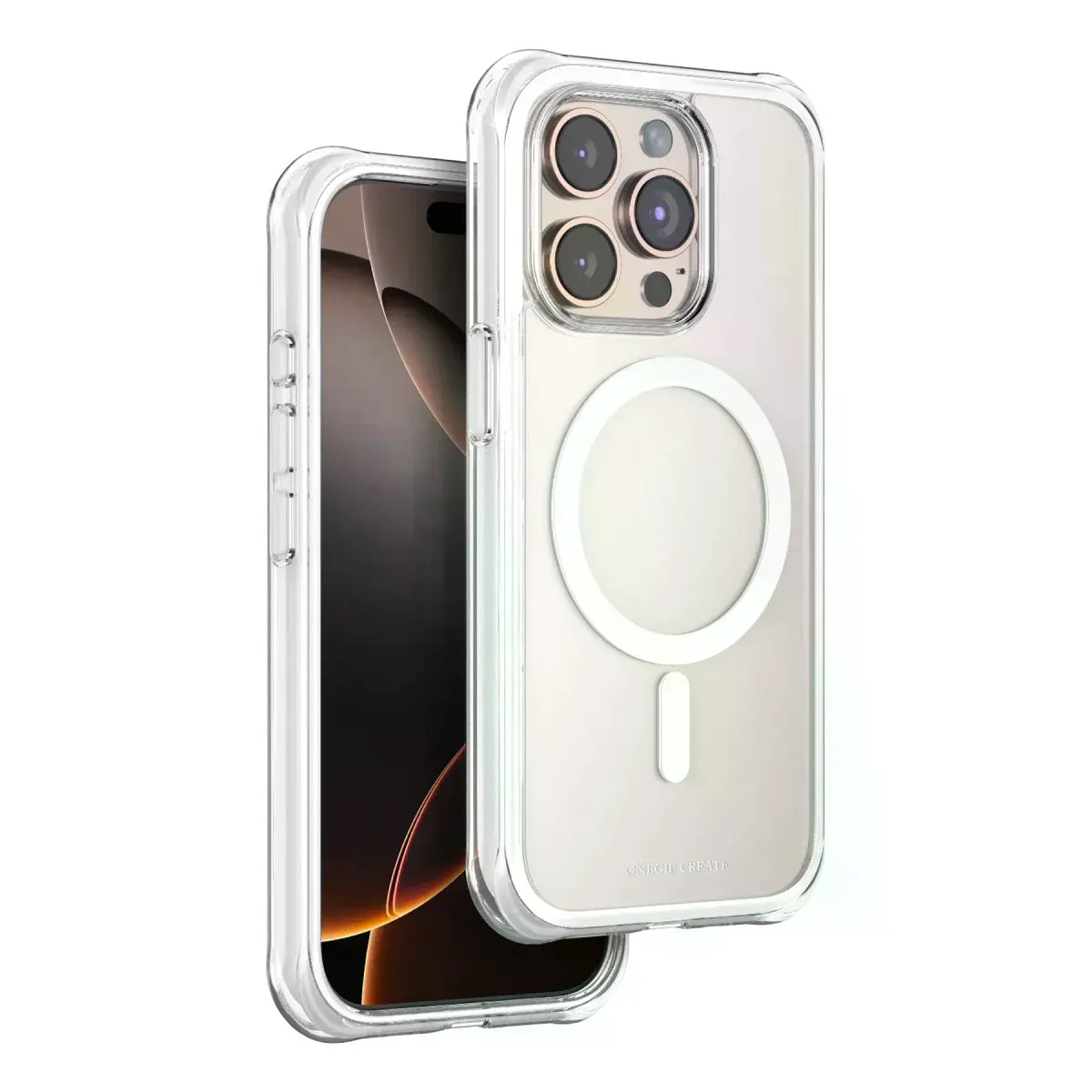 Onegif  İphone 15 Pro Max Hulk Magsafe Kapak - Beyaz