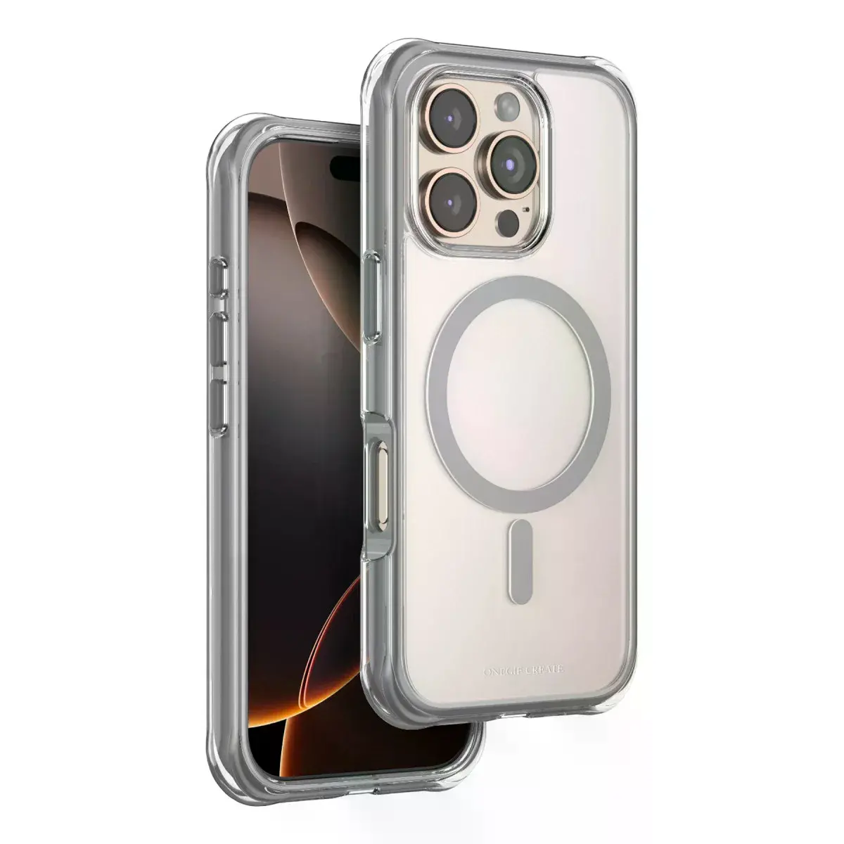 Onegif  İphone 16 Pro Max Hulk Magsafe Kapak - Titan Gri
