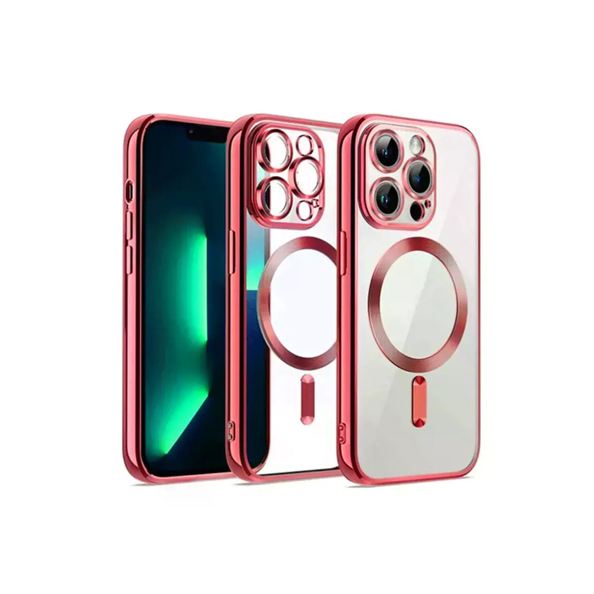 İphone 12 Pro Kılıf Kross Magneticsafe Kapak - Kırmızı