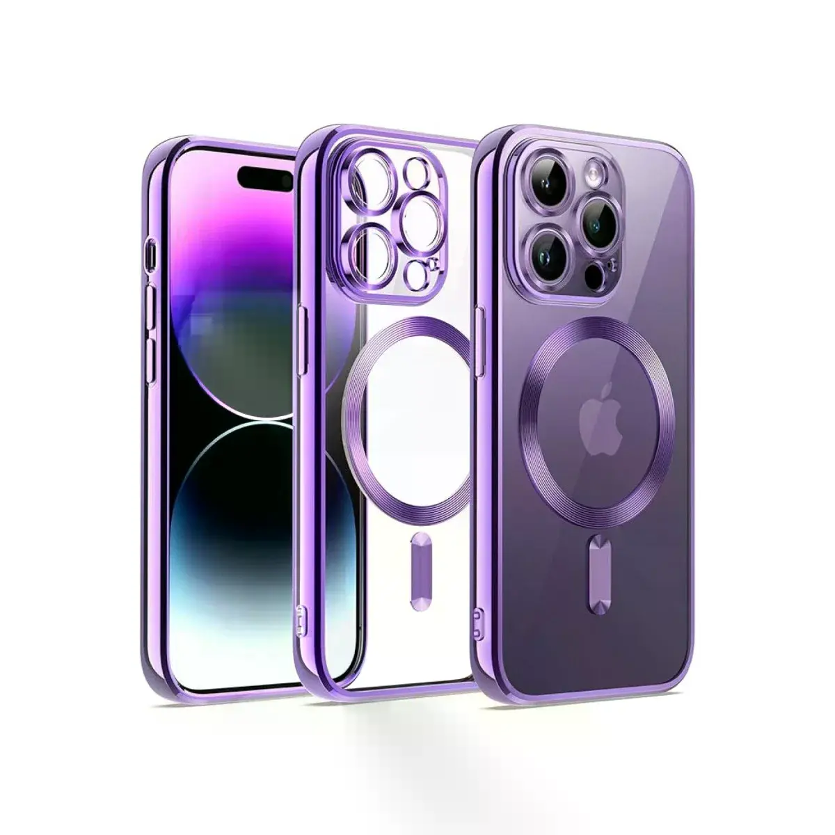 İphone 12 Pro Kılıf Kross Magneticsafe Kapak - Mor