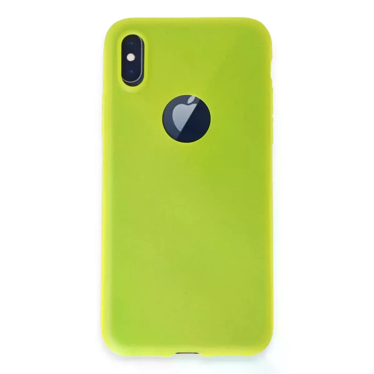 İphone X Kılıf First Silikon - Parlak Sarı