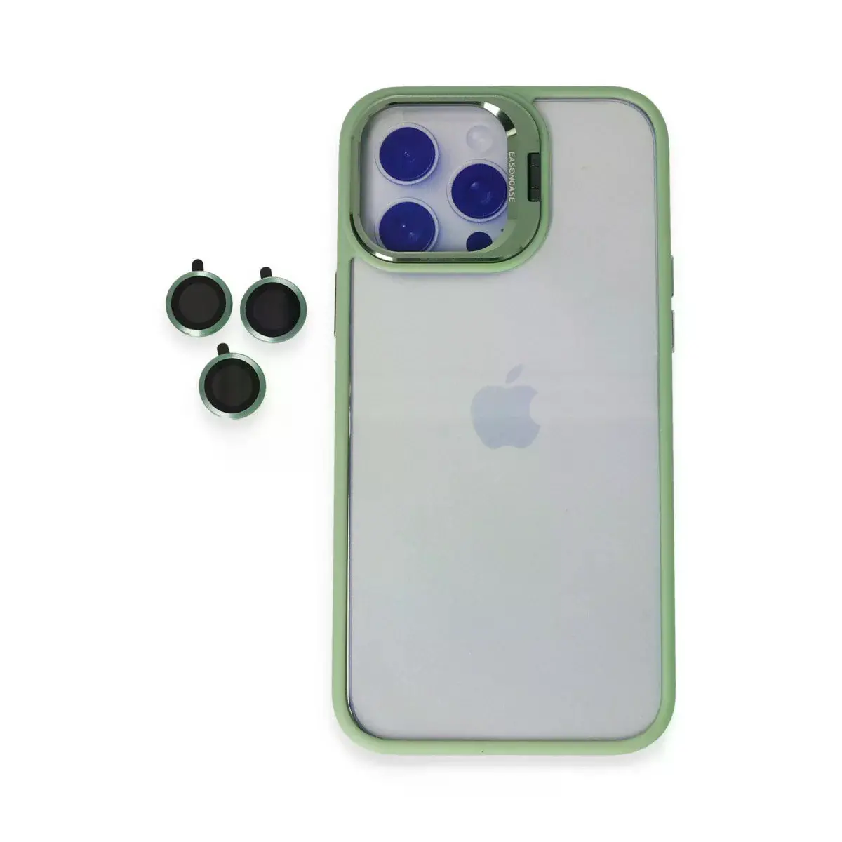 Joko  İphone 15 Pro Max Kılıf Roblox Lens Standlı Kapak - Yeşil