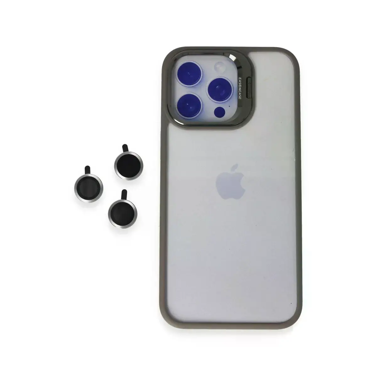 Joko  İphone 15 Pro Max Kılıf Roblox Lens Standlı Kapak - Titan Gri