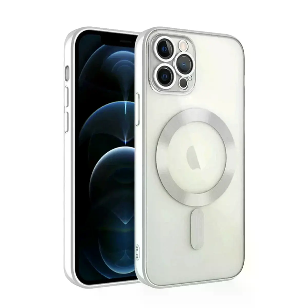 İphone 13 Pro Kılıf Kross Magneticsafe Kapak - Gümüş