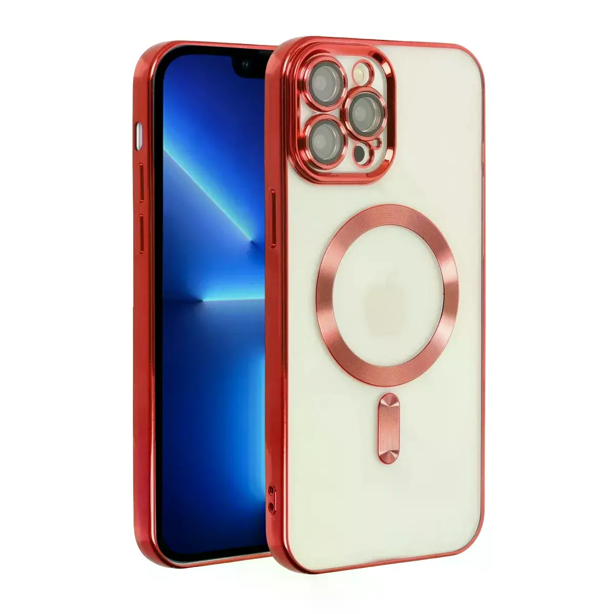 İphone 13 Pro Kılıf Kross Magneticsafe Kapak - Kırmızı