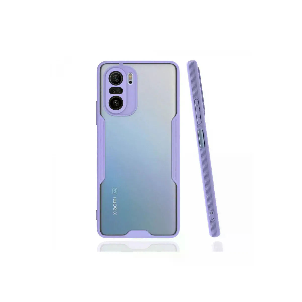Xiaomi Poco F3 Kılıf Platin Silikon - Lila