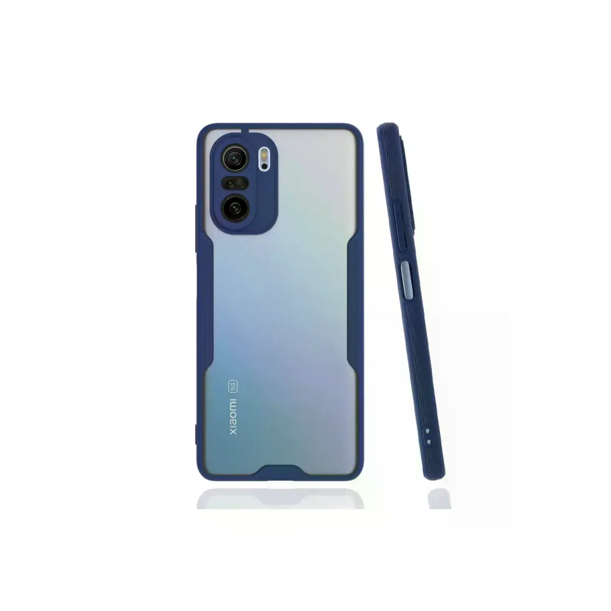 Xiaomi Poco F3 Kılıf Platin Silikon - Lacivert