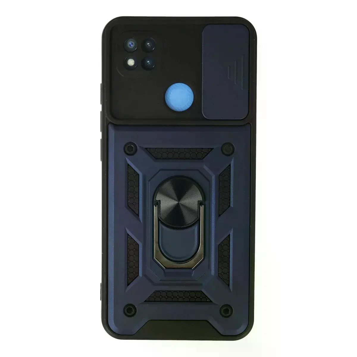 Xiaomi Redmi 9c Kılıf Pars Lens Yüzüklü Silikon - Lacivert
