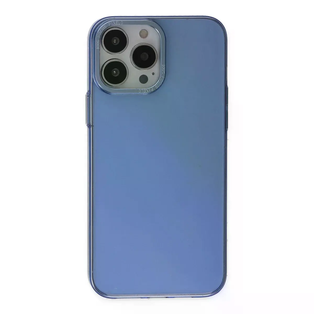 İphone 13 Pro Kılıf Anka Pc Sert Metal Kapak - Mavi