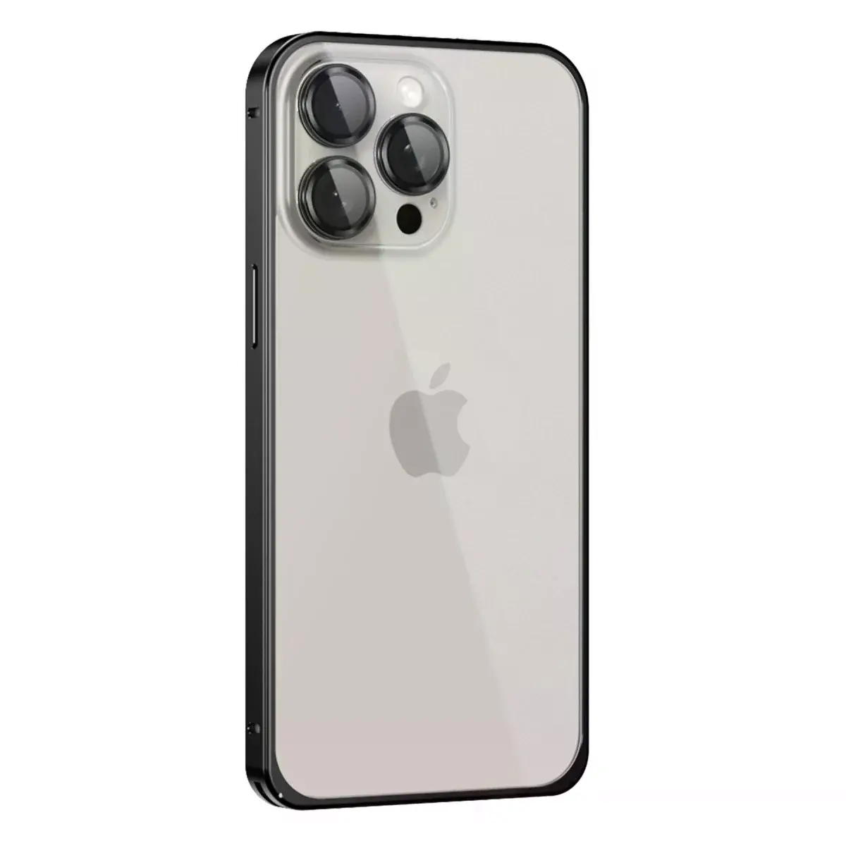Joko  İphone 15 Pro Max Metal Bumper Mat Kapak - Siyah