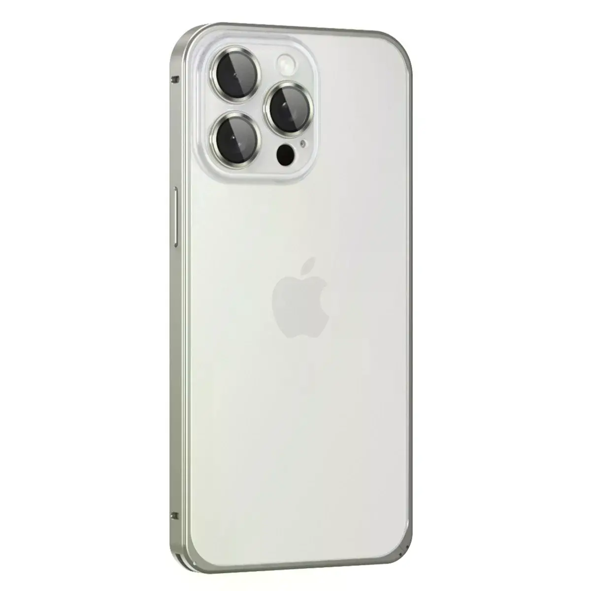 Joko  İphone 15 Pro Max Metal Bumper Mat Kapak - Gri