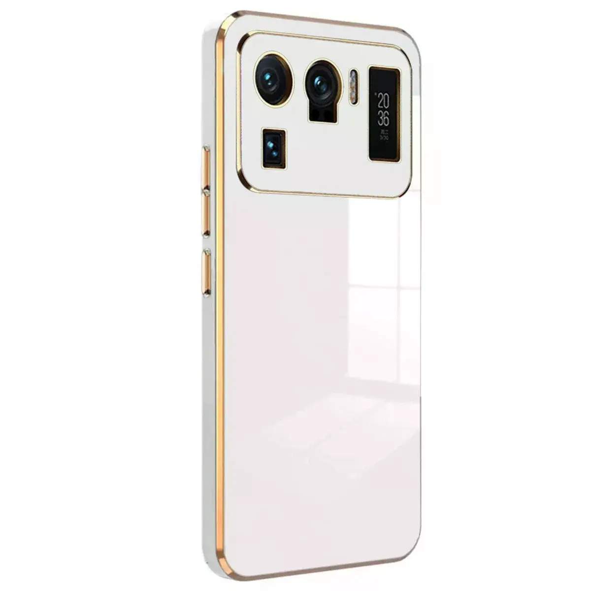 Xiaomi Mi 11 Ultra Kılıf Volet Silikon - Beyaz