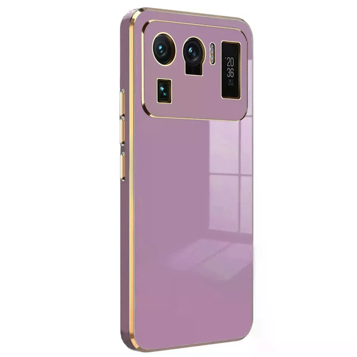 Xiaomi Mi 11 Ultra Kılıf Volet Silikon - Mor
