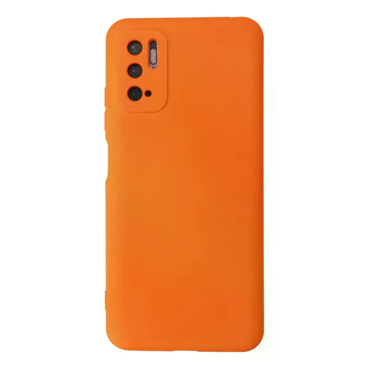 Xiaomi Redmi Note 10 5g Kılıf Nano İçi Kadife Silikon - Turuncu
