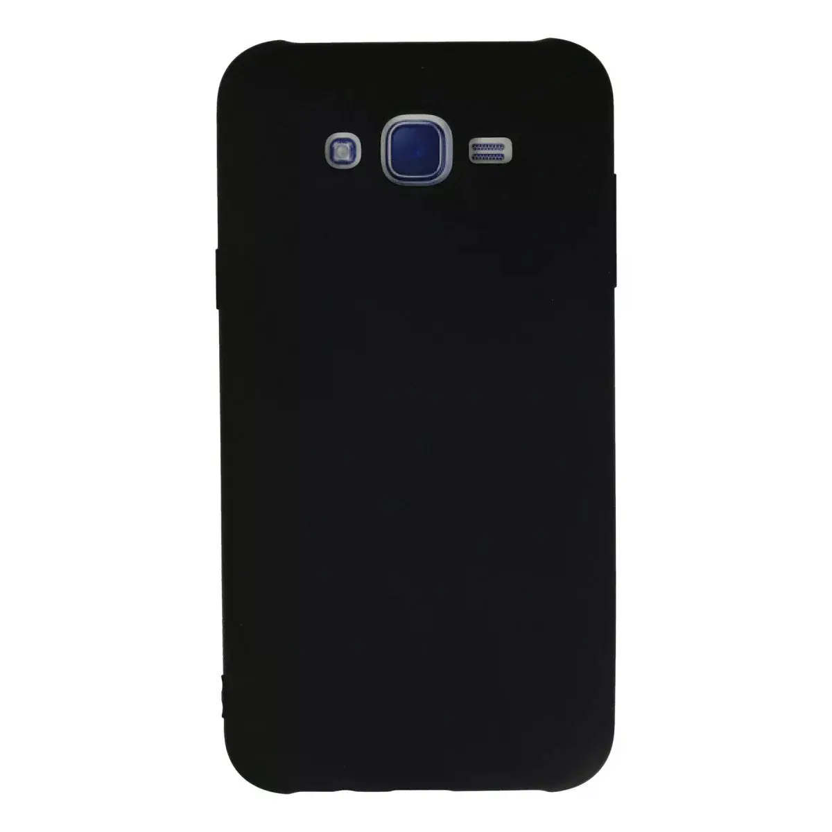 Samsung Galaxy J7 Kılıf Nano İçi Kadife Silikon - Siyah