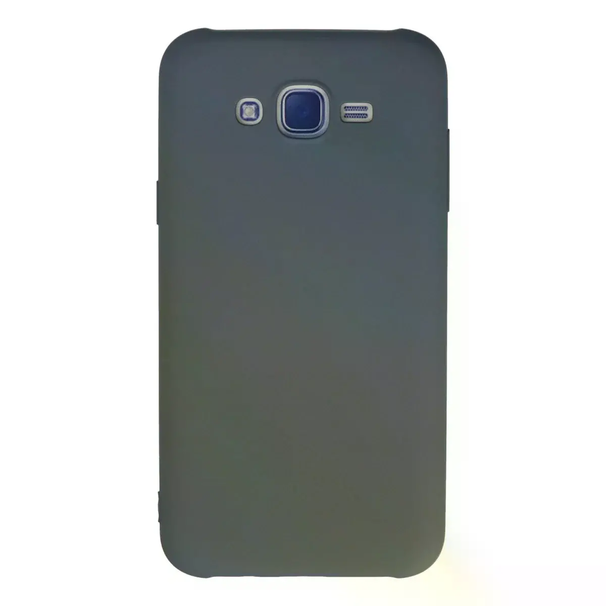 Samsung Galaxy J7 Kılıf Nano İçi Kadife Silikon - Gri