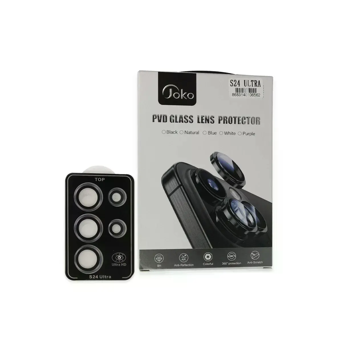 Joko Samsung Galaxy S24 Ultra Pvd Metal Kamera Lens - Derin Mor