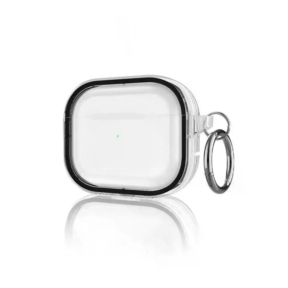 Airpods Pro 2 (2.nesil) Shiny Şeffaf Kılıf - Siyah