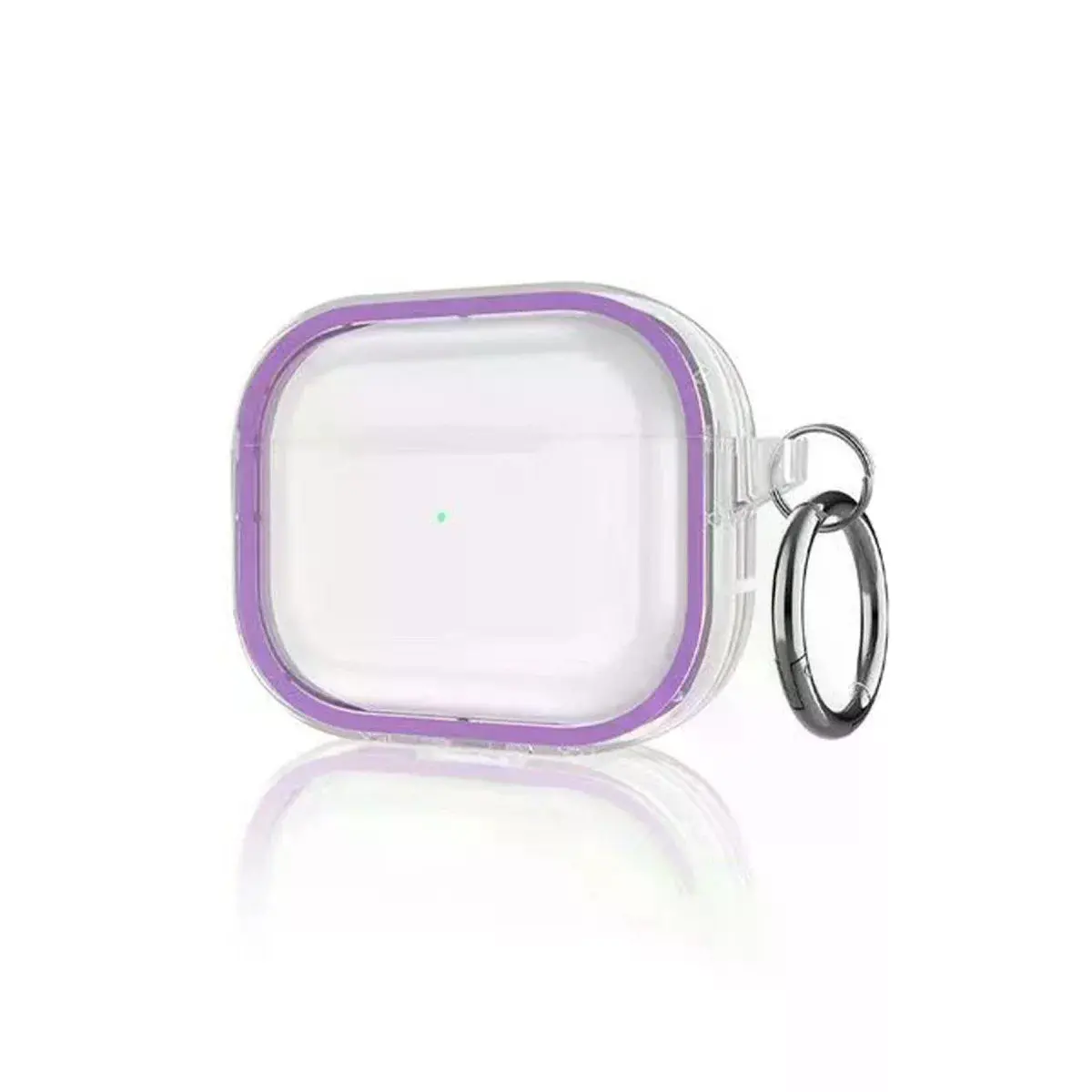 Airpods Pro 2 (2.nesil) Shiny Şeffaf Kılıf - Mor