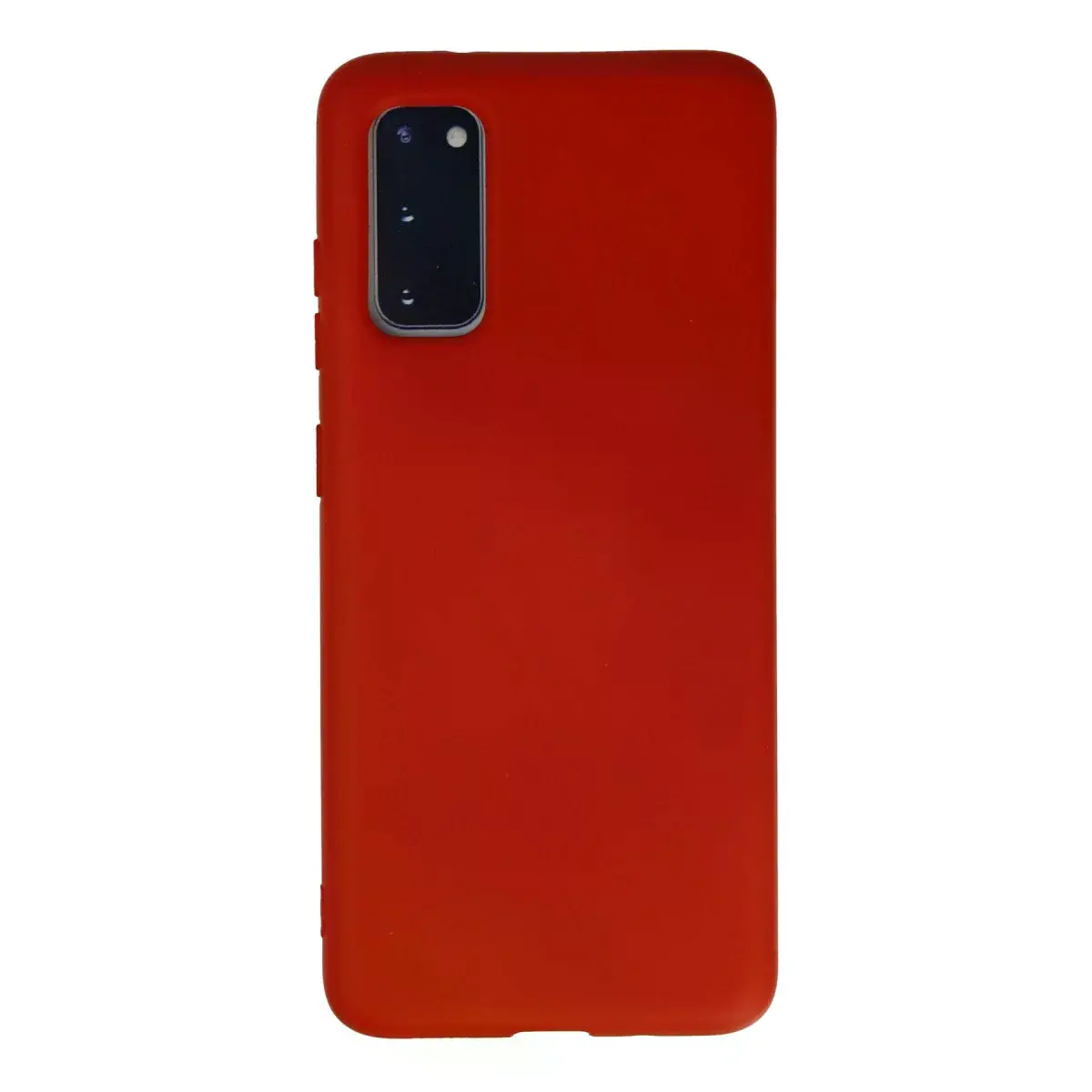 Samsung Galaxy S20 Kılıf Nano İçi Kadife Silikon - Kırmızı