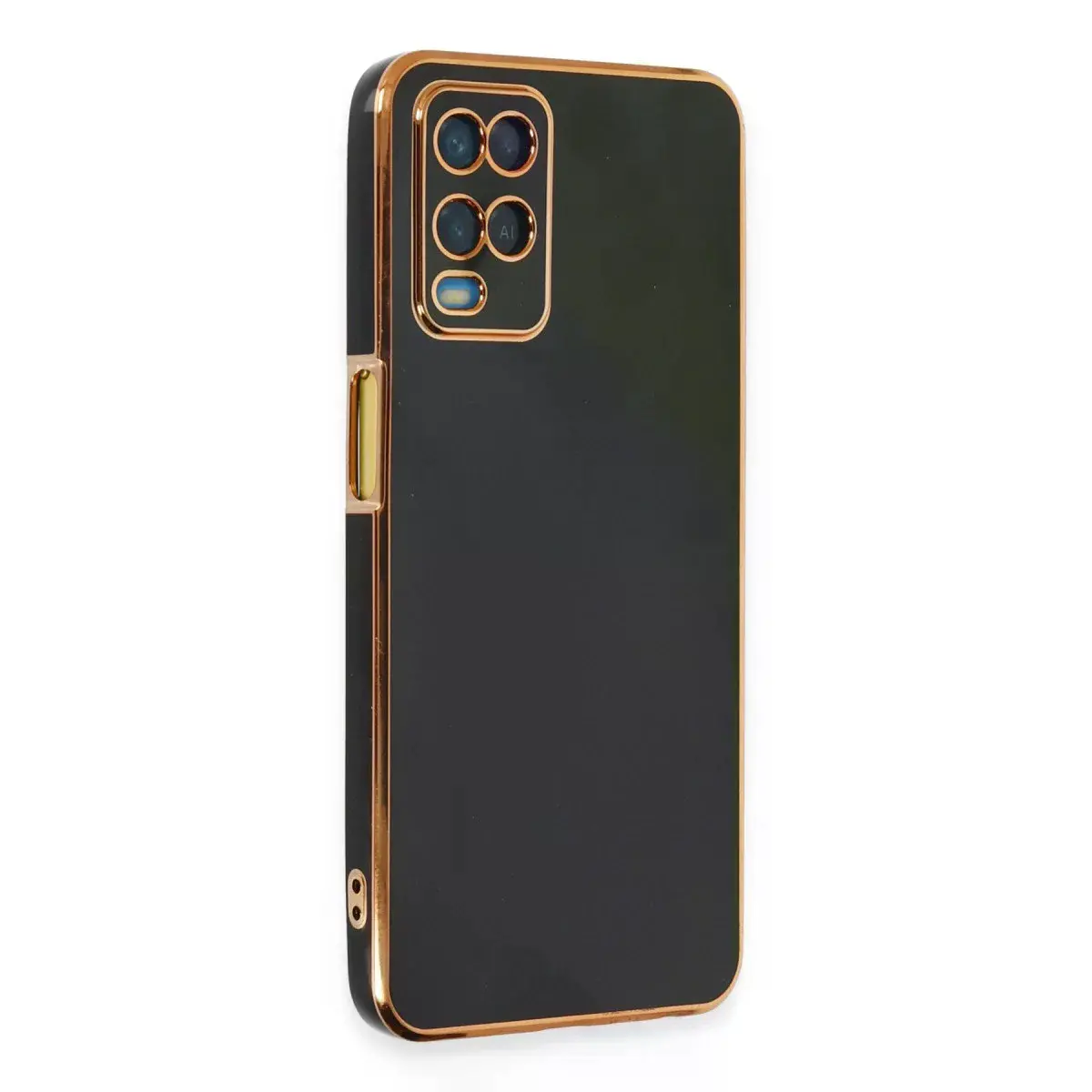 Oppo A54 4g Kılıf Volet Silikon - Siyah
