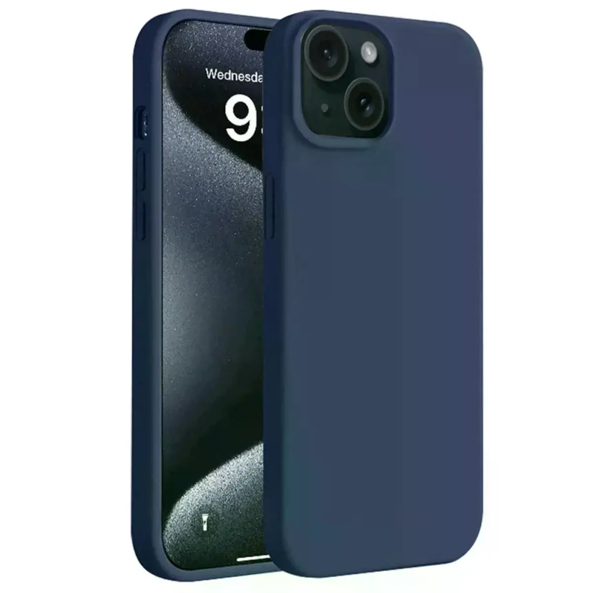 İphone 15 Kılıf First Silikon - Lacivert