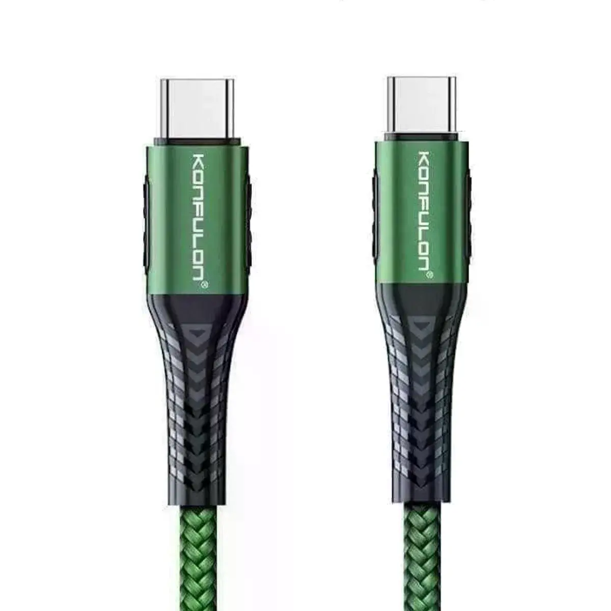 Dc43 Type-c To Type-c 1m Örgü 60w Hızlı Şarj Kablo - Yeşil