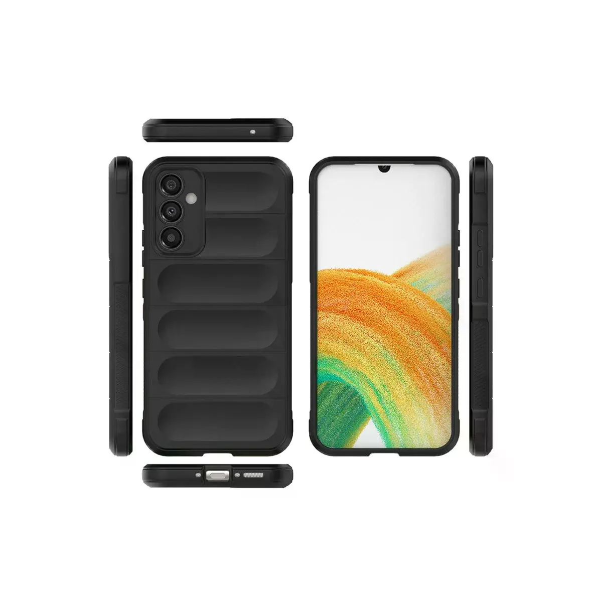 Samsung Galaxy M34 5g Kılıf Optimum Silikon - Siyah