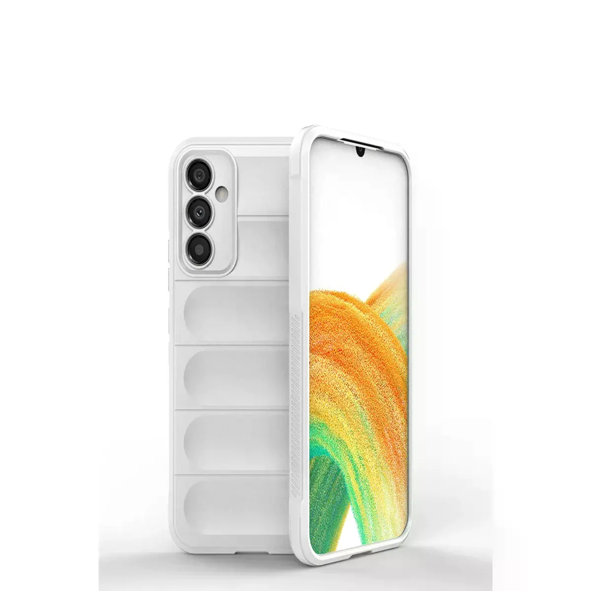 Samsung Galaxy M34 5g Kılıf Optimum Silikon - Krem