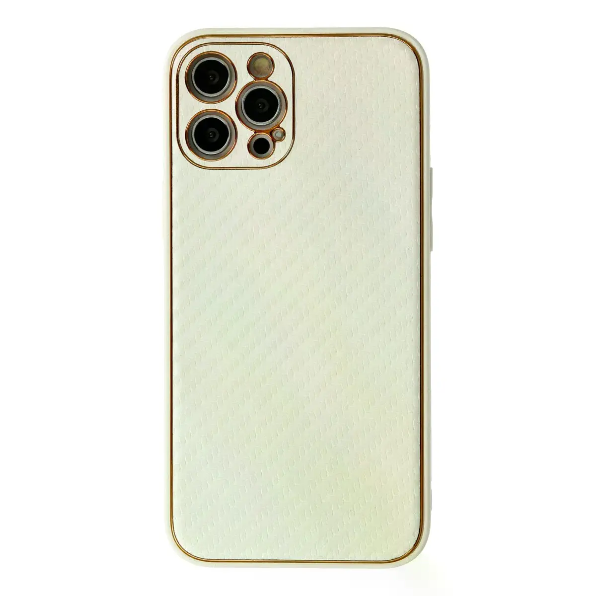İphone 12 Pro Kılıf Coco Karbon Silikon - Beyaz
