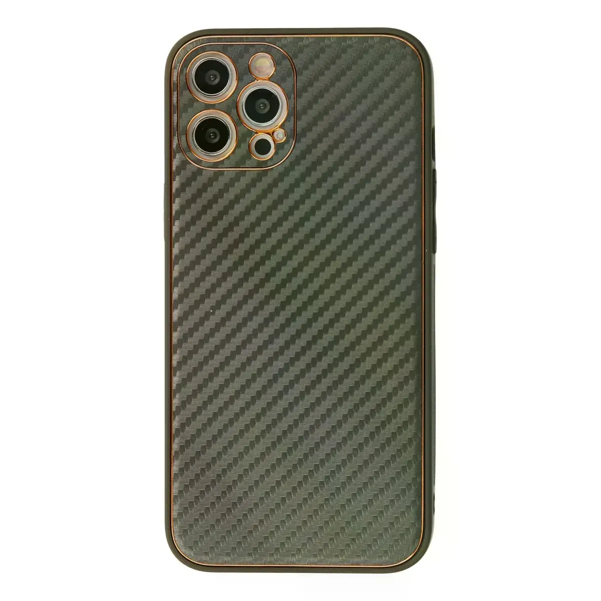 İphone 12 Pro Kılıf Coco Karbon Silikon - Füme