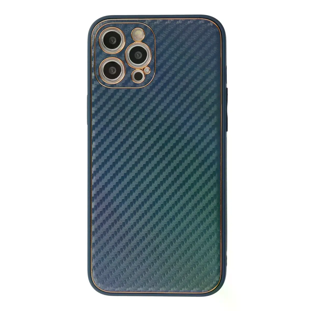 İphone 12 Pro Kılıf Coco Karbon Silikon - Mavi