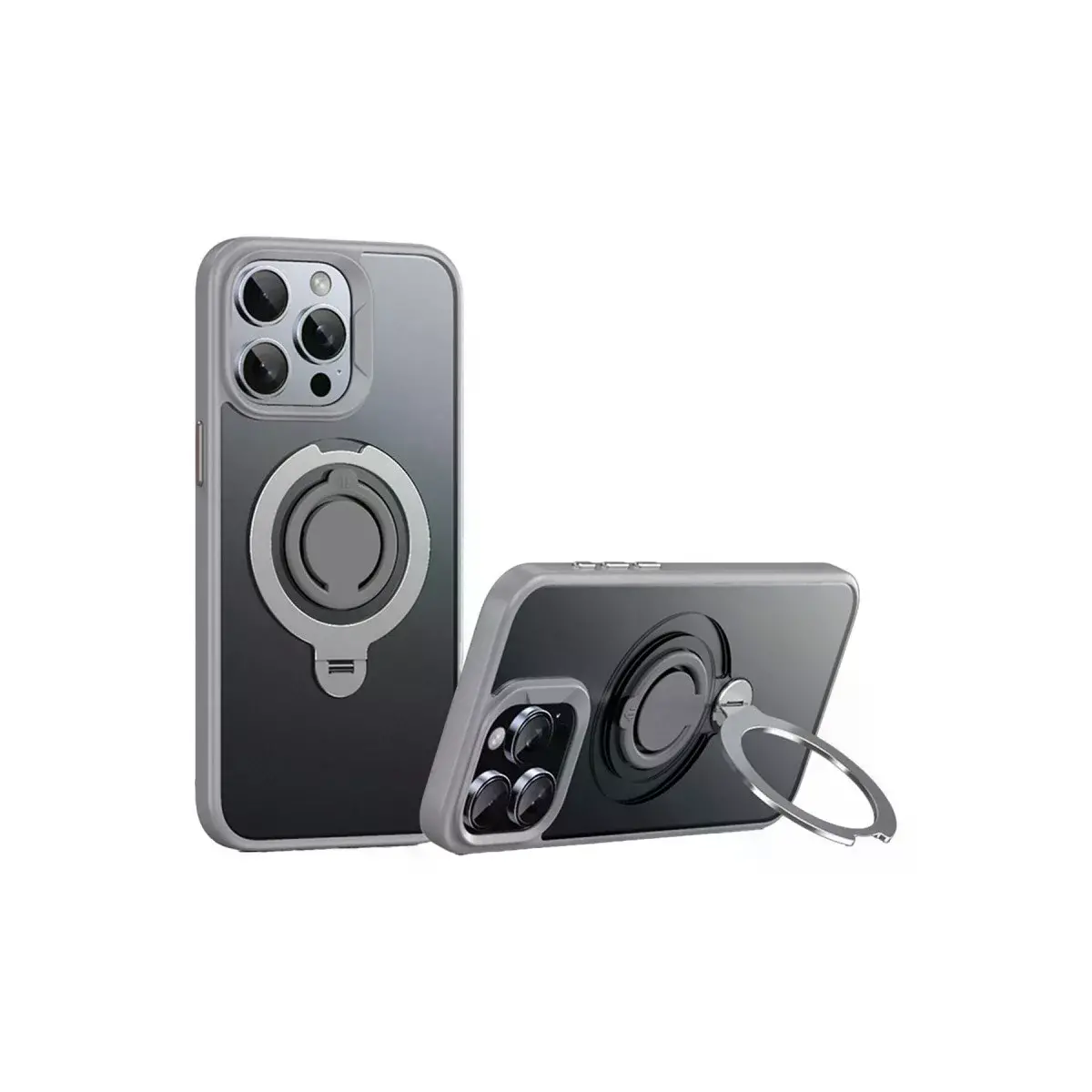 Joko  İphone 15 Pro Max Avatar 360 Dönen Magsafe Kapak - Titan Gri