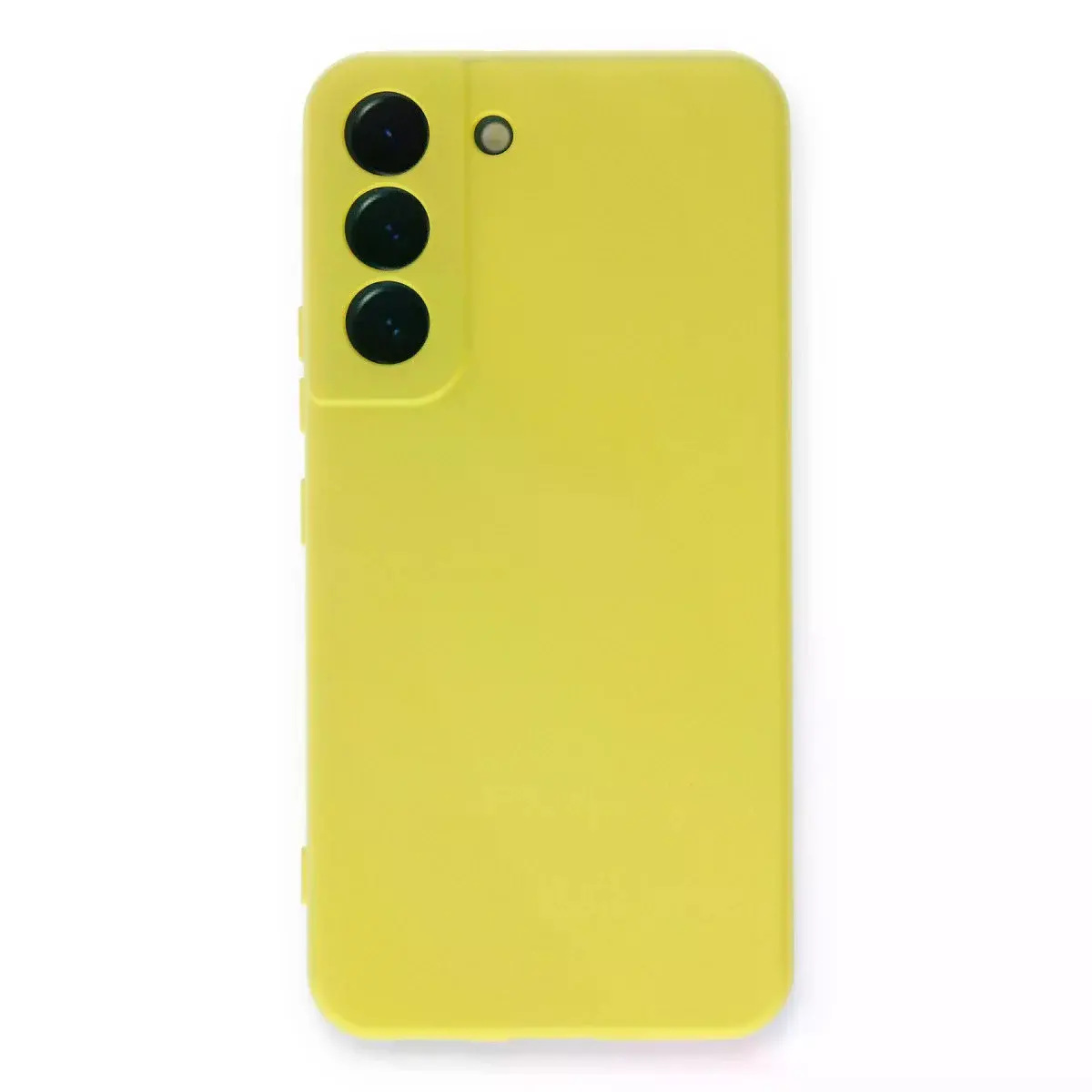 Samsung Galaxy S23 Plus Kılıf Nano İçi Kadife Silikon - Sarı