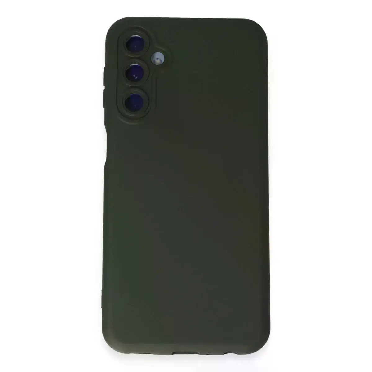 Samsung Galaxy M14 5g Kılıf Nano İçi Kadife Silikon - Koyu Yeşil
