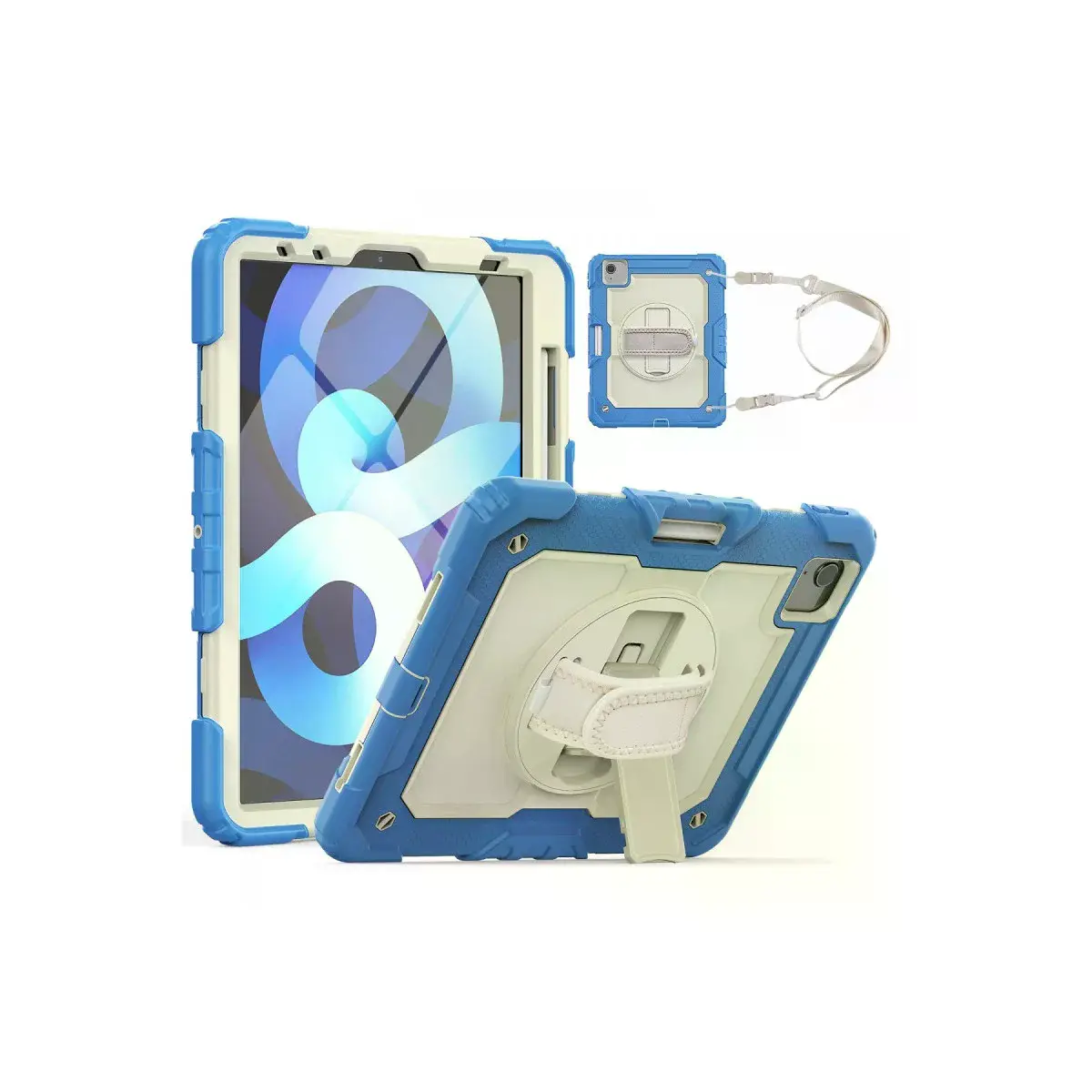 İpad Pro 11 (2020) Kılıf Strap New Tablet Kapak - Mavi