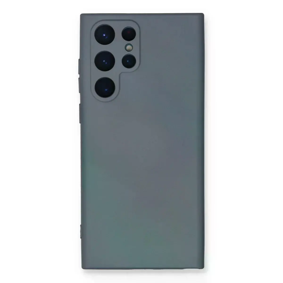 Samsung Galaxy S23 Ultra Kılıf Nano İçi Kadife Silikon - Gri