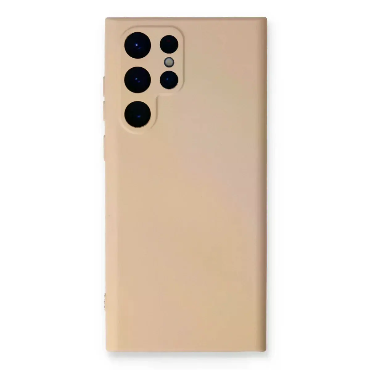 Samsung Galaxy S23 Ultra Kılıf Nano İçi Kadife Silikon - Pudra