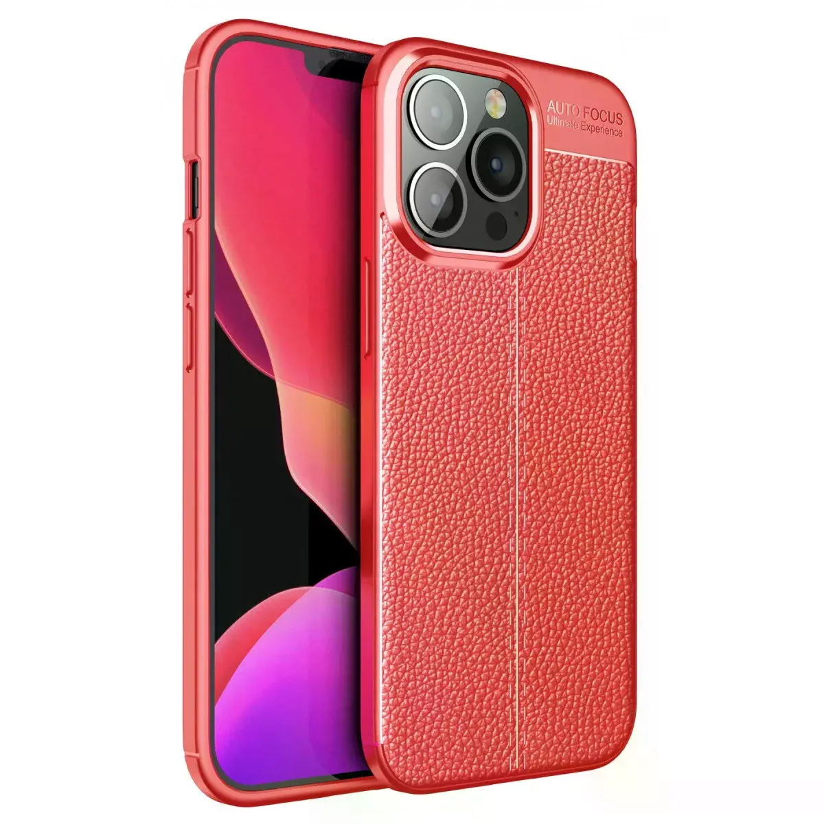 İphone 13 Pro Kılıf Auto Focus Kapak - Kırmızı